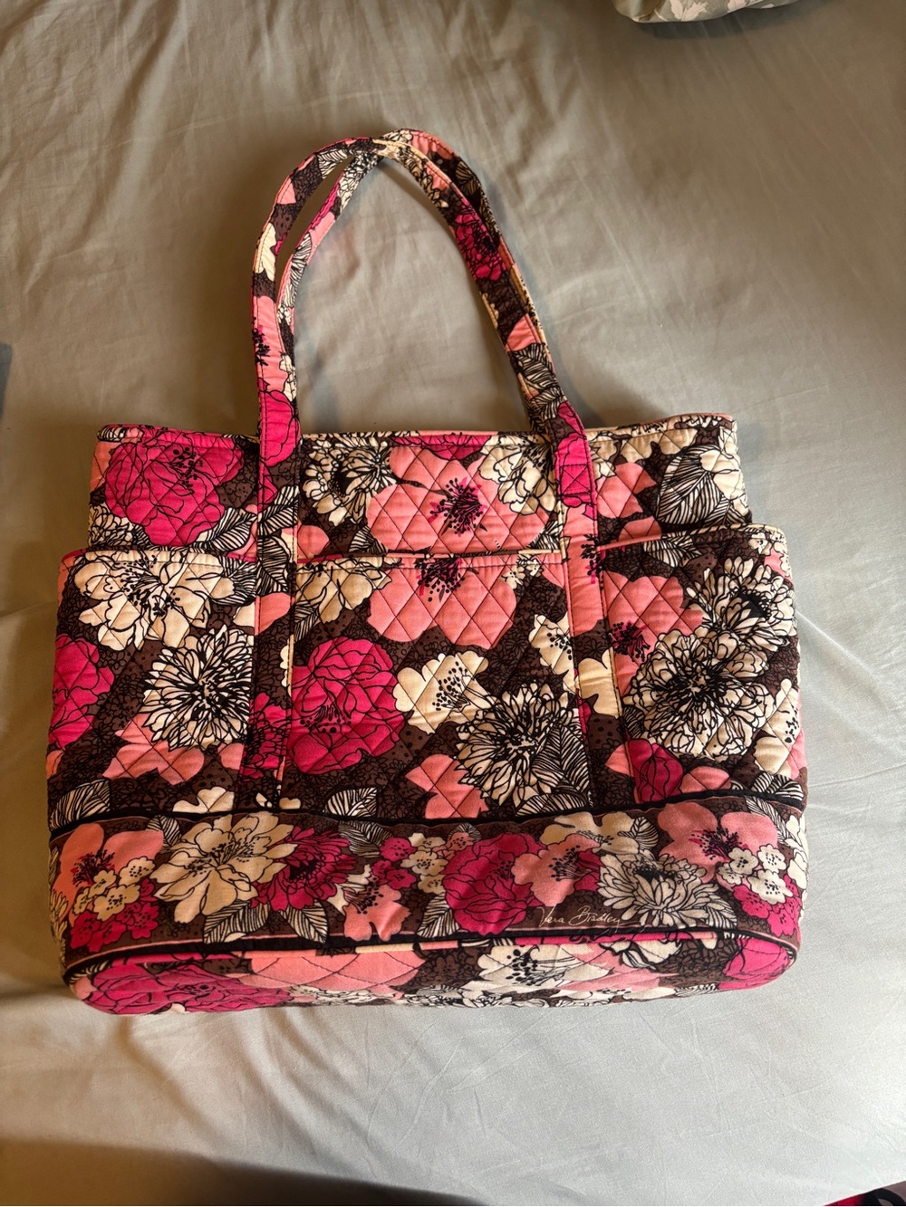 Vera Bradley Mocha Rouge Tote